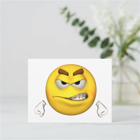 Emotion Guy Angry Postcard Zazzle