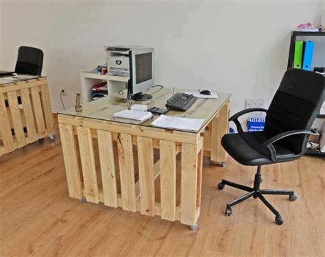 Diy Pallet Office Desk ~ Goodiy