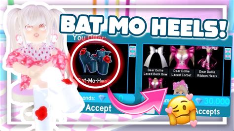 What People Offer For Bat Mo Heels Royale High Trading Youtube