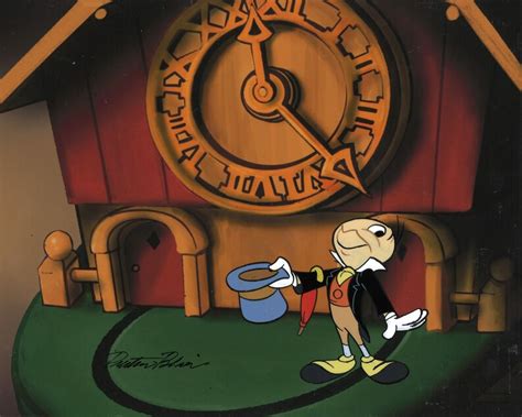 Jiminy Cricket Original Production Cel With Matching Drawing Etsy