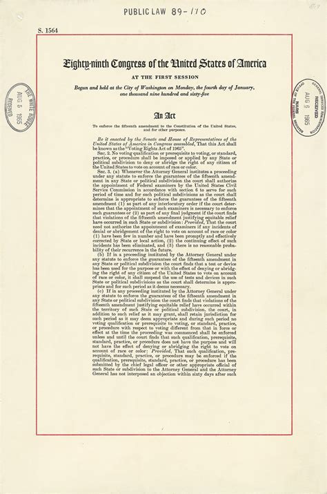 The Voting Rights Act Annotated JSTOR Daily