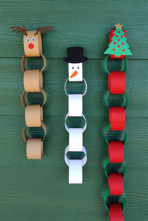 Christmas Countdown Craft Kit Paper Chain Advent Calendar Etsy