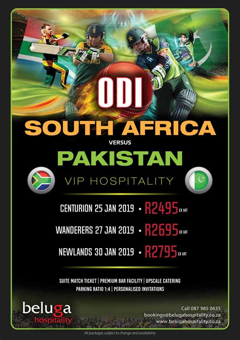 Online for all matches schedule updated daily basis. South Africa vs Pakistan - ODI Series 2019 - Beluga ...