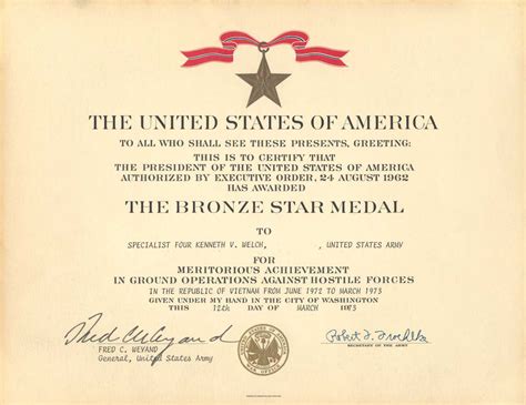 Army Good Conduct Medal Certificate Template Great Professional Templates