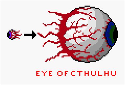 Terraria Eye Of Cthulhu Sprite Free Transparent Clipart Clipartkey