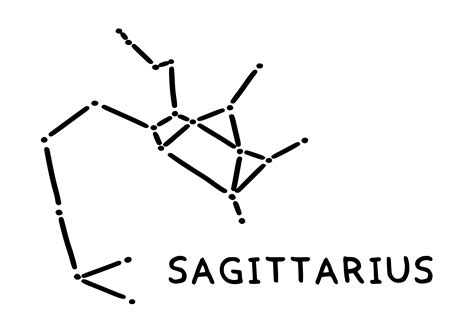 Sagittarius Constellation Sign Svg Illustration Par Filucry · Creative