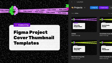 Figma Project Cover Thumbnail Templates Figma