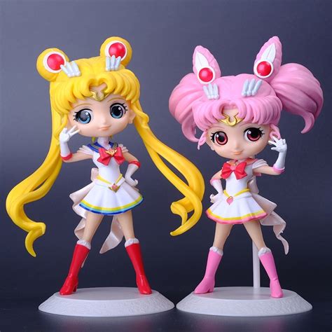 Qposket Sailor Moon Set Of 2 Action Figure Toys Shopee Philippines