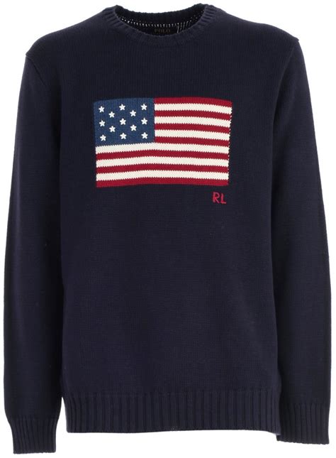 Polo Ralph Lauren Flag Intarsia Knit Sweater Shopstyle