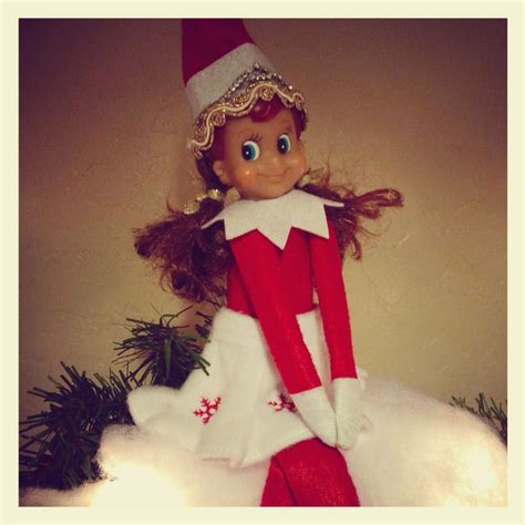 Girl Elf On The Shelf Hot Glued Barbie Hair Christmas Pinterest