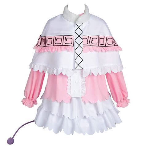 Kobayashi San Dragon Maid Kanna Cosplay Costume Pink Skirt Outfit Suit