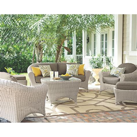 Martha stewart patio furniture replacement cushions patio dining. Martha Stewart Living Lake Adela Bone 6-Piece Patio ...
