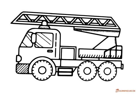 Fire truck printable coloring page. Fire Truck Coloring Pages - Free Printable Pictures in HD