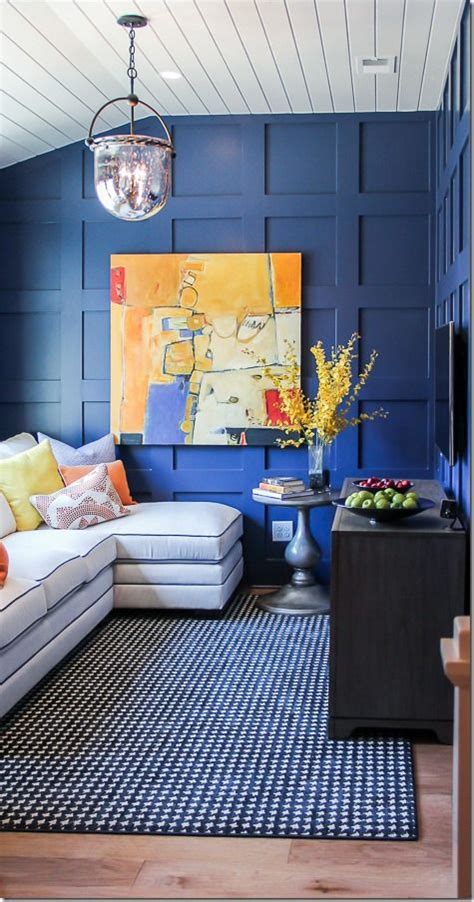 Create panels or borders for curtains. Finally, a room with lots of color! What do you think ...