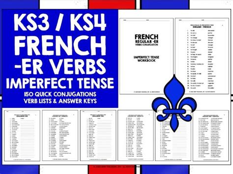 French Er Verbs Imperfect Tense Teaching Resources