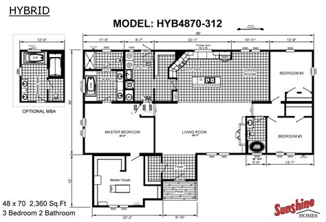 Sunshine Mobile Home Floor Plans Floorplansclick