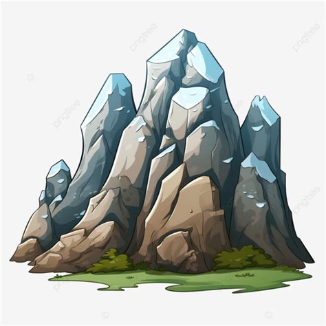 Cartoon Mountain Rock Clip Art Cartoon Rock Mountain Png Transparent