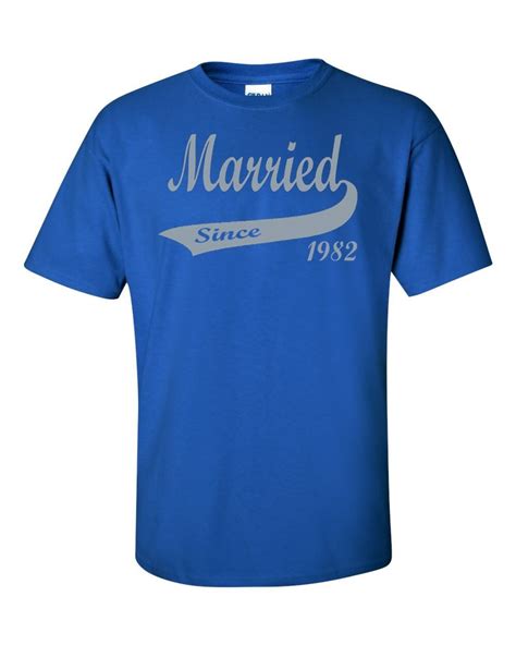 40th Anniversary T Shirt Married Since 1982 Etsy