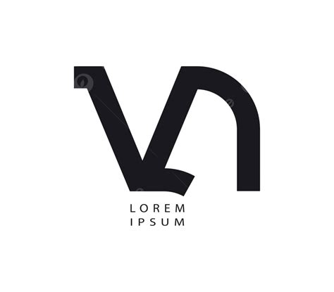 Vn Logo Design Graphic Letter Capital Vector Graphic Letter Capital Png And Vector With