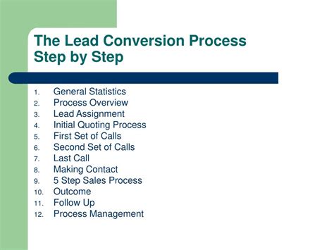 Ppt The Lead Conversion Process Powerpoint Presentation Free
