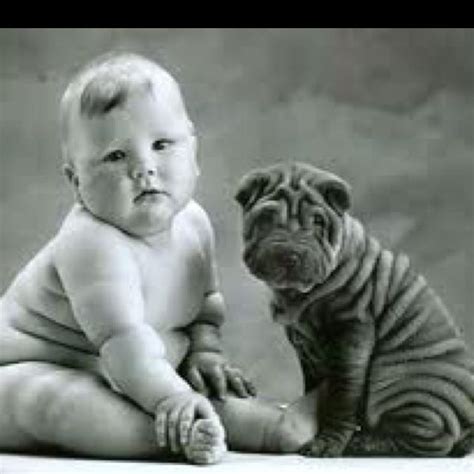 I Love Chubby Baby And Puppy Wrinkles Funny Kids Adorable Babies