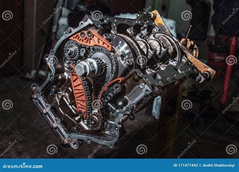 Disassembled Car Engine Close Up Car Parts Stock Photo Image Of