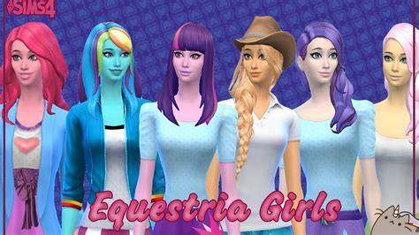 💜 Equestria Girls 💜 Create A Sim The Sims 4 Youtube