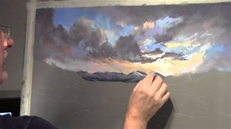 Painting Clouds In Pastel Cloud Painting Soft Pastel Art Pastel