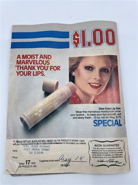 Vintage 1979 Avon Sales Catalog Campaign O1 Ebay