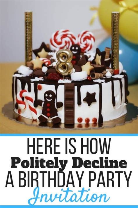 How to Politely Decline an Invitation to a Birthday Party (w/ Examples