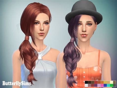 Sims 4 Hairs Butterflysims Hairstyle 084