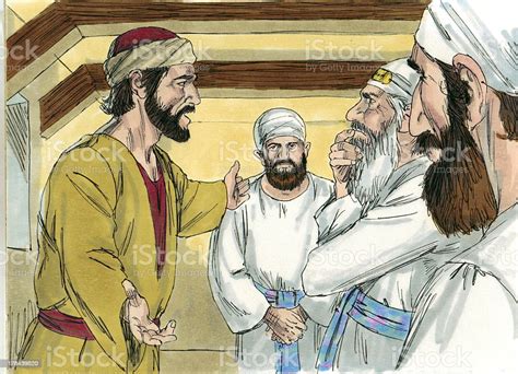 Judas Approaches High Priests Stock Photo Download Image Now Bible
