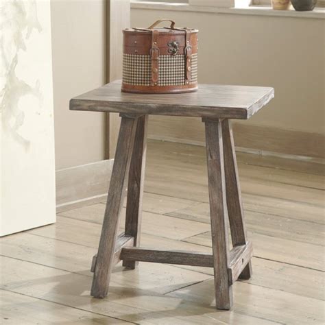 Signature Design By Ashley Rustic Accents Brown Chair Side End Table