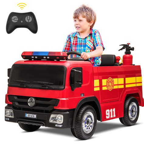 Nickelodeons Paw Patrol Marshall Rescue Fire Truck Ride On Toy By