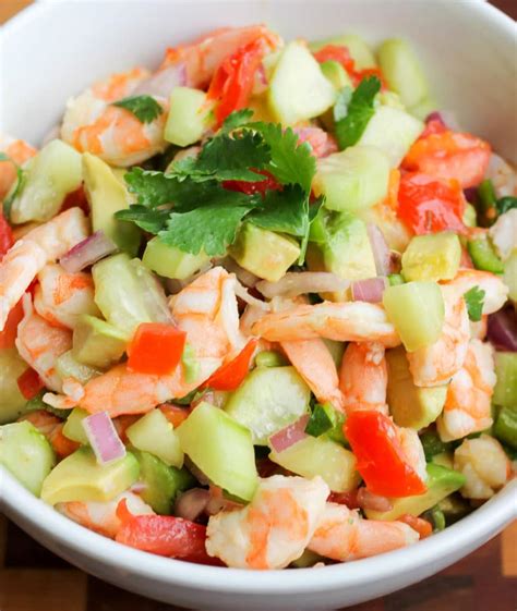 The shrimp will cook and turn pink. Shrimp Ceviche - Smile Sandwich