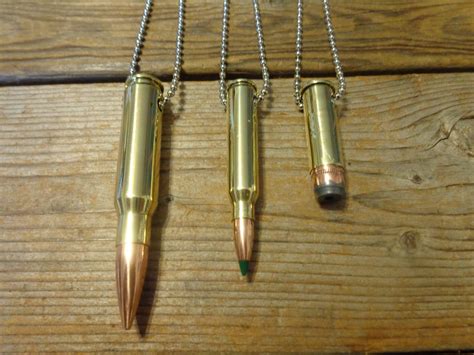 Bullet Necklace 762mm 556mm Remington 38 Special Bullet Etsy
