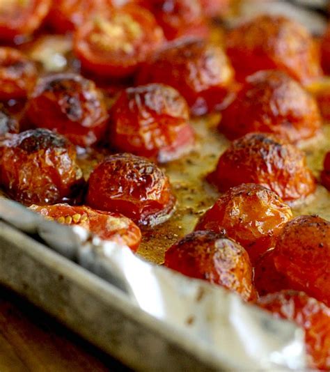 London England Jamie Oliver Inspired Roasted Cherry Tomato Bruschetta