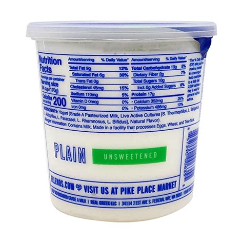 Plain Unsweetened Greek Yogurt At Whole Foods Market
