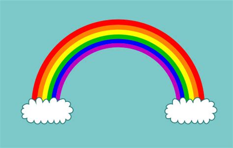 Pictures Of Cartoon Rainbows Clipart Best