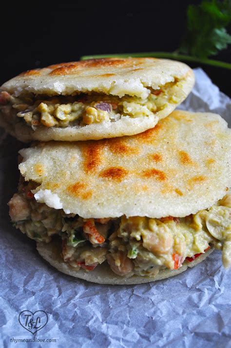 Avocado Chickpea Arepas Thyme And Love