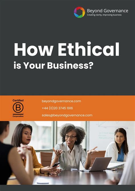 Ethical Business Resource Cover Beyond Governance