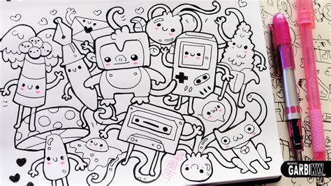 Follow The Monkey How To Draw Kawaii Doodles By Garbi Kw Youtube