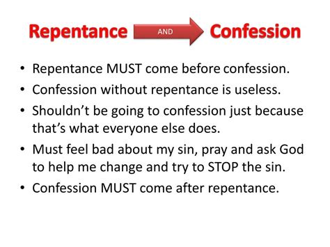PPT - Repentance and Confession PowerPoint Presentation, free download