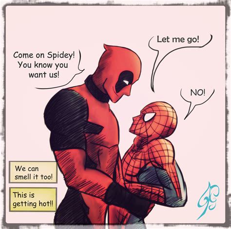 Come On Spidey On Deviantart With Images Spideypool Deadpool