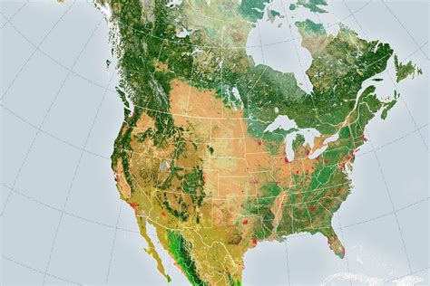 Satellite Map Of Usa Vivie Jocelyne