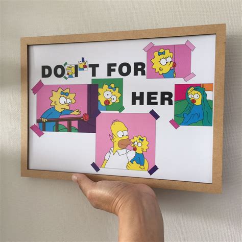 The Simpsons Do It For Her Frame Classic Etsy Uk