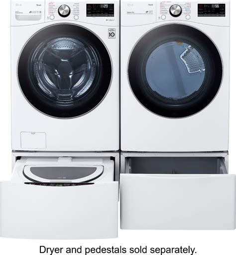 Lg 50 Cu Ft High Efficiency Stackable Smart Front Load Washer With