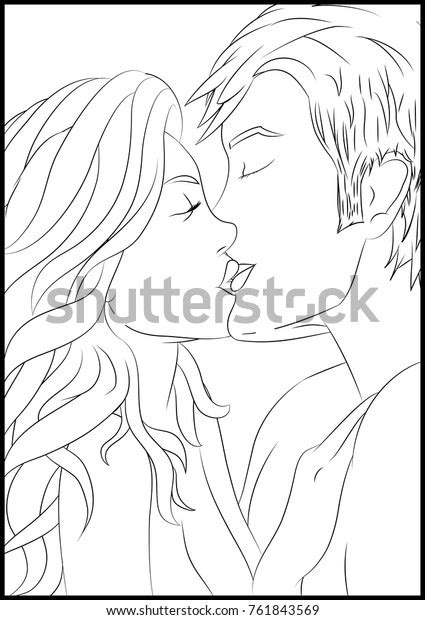 couple romantic kissing stock vector royalty free 761843569 shutterstock