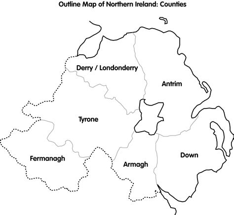Printable Map Of Northern Ireland Printable Maps