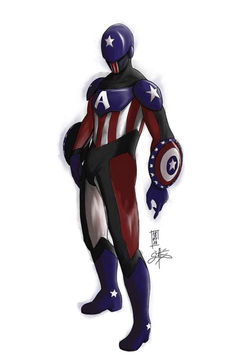 Captain America Diving Suit By Shadedareasart On Deviantart